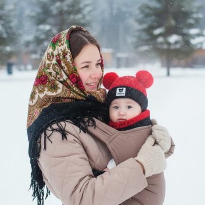 bonnet pour bebe rouge portage maman