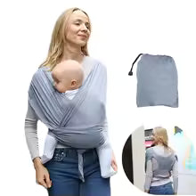 echarpe porte bebe variante gris clair