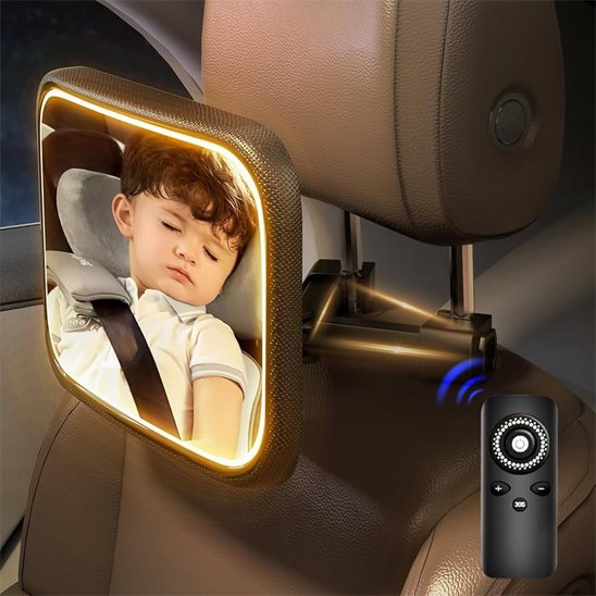 miroir voiture bebe visage côté