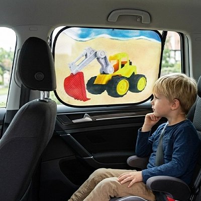 pare soleil voiture de loin