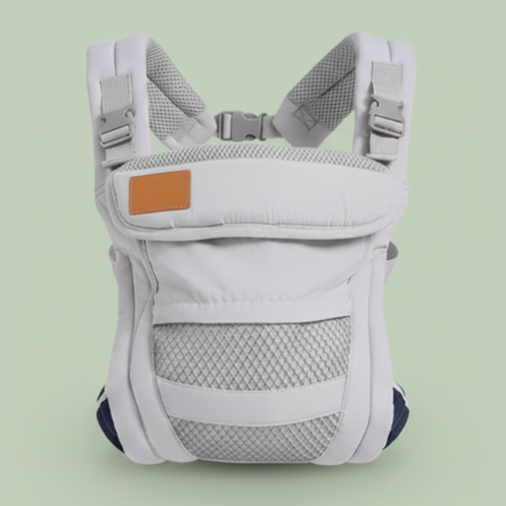 porte bebe ergonomique gris