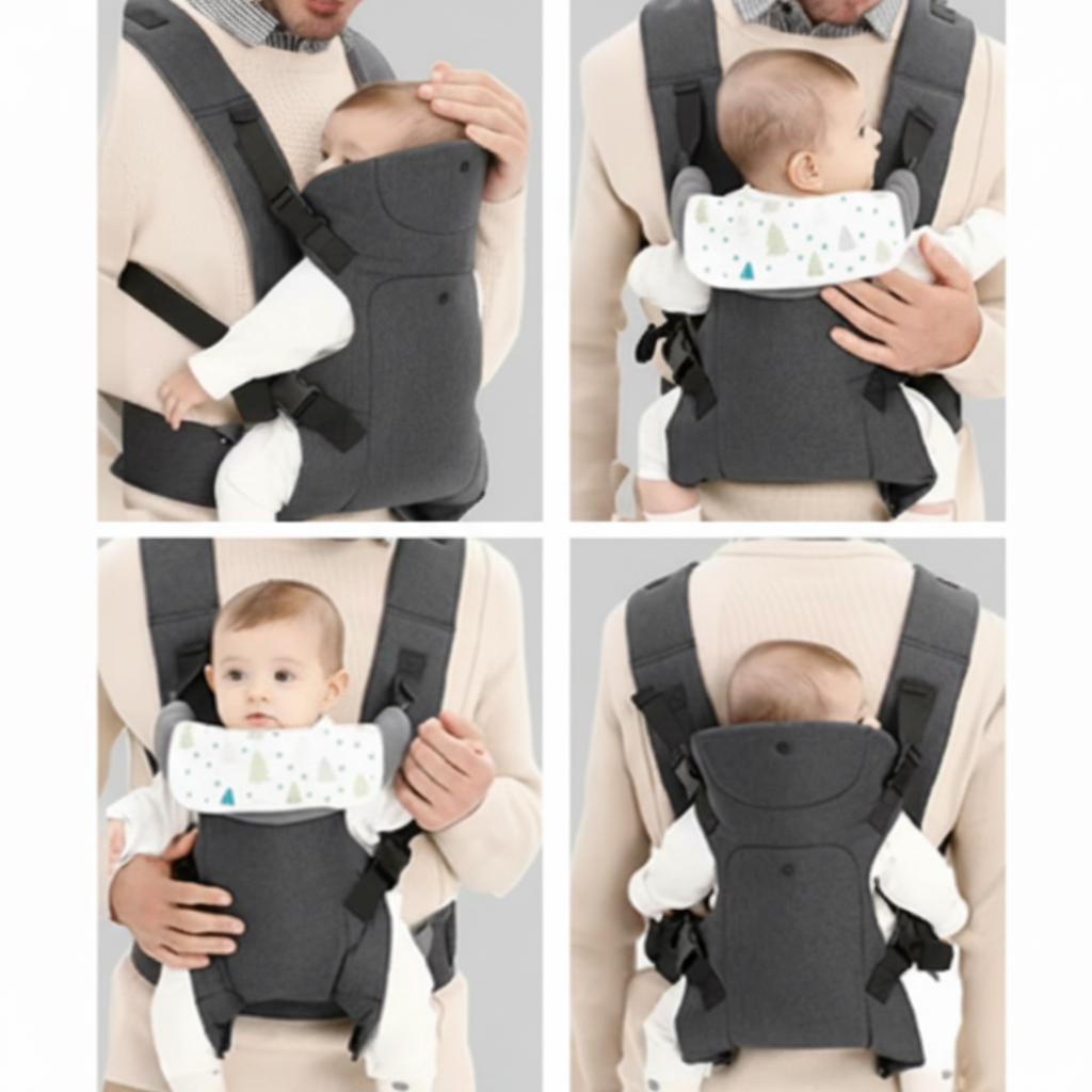 porte bebe ergonomique positions