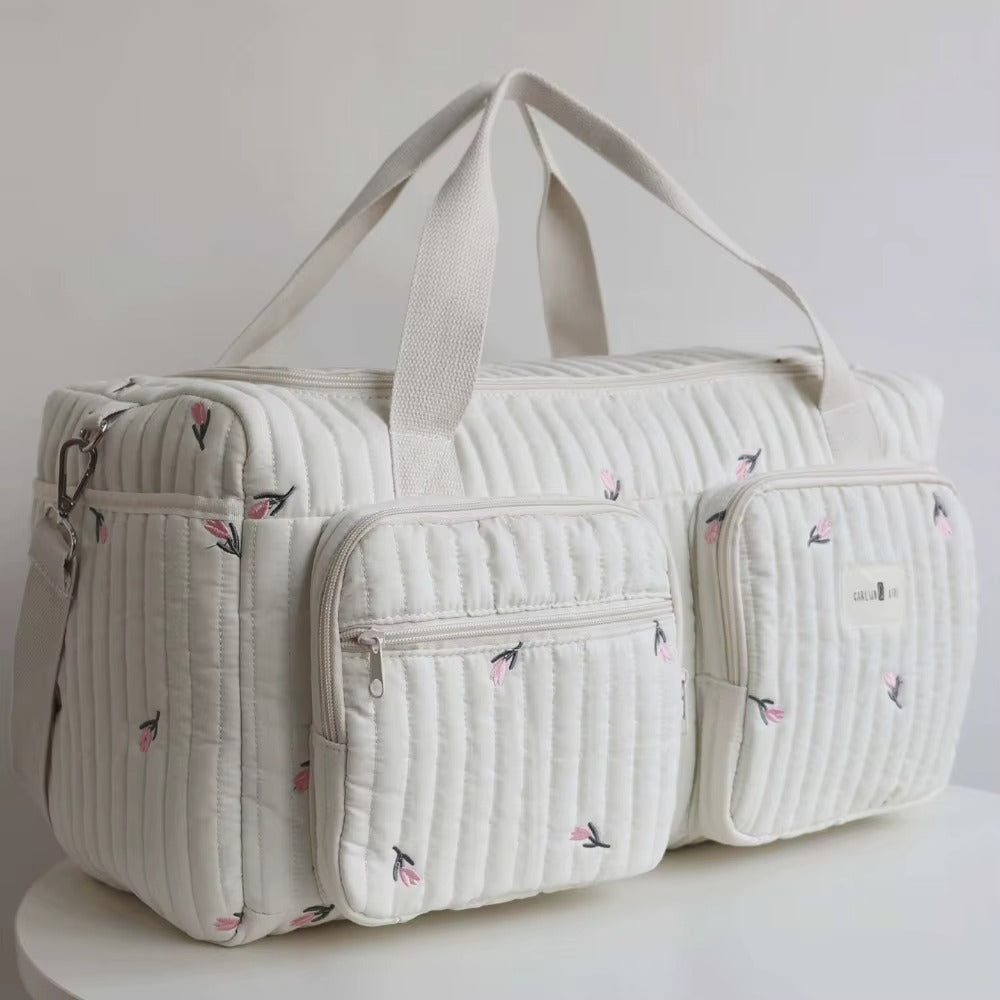 sac bebe à langer tulipes