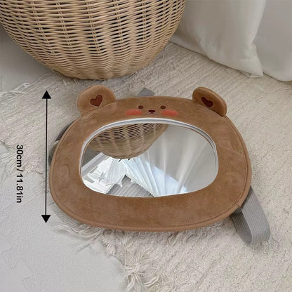 bébé et miroir castor
