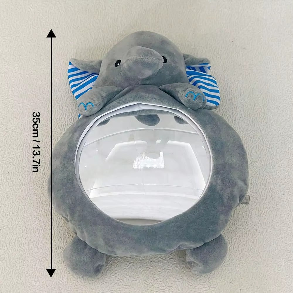 bébé et miroir éléphant