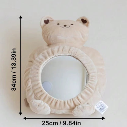 bébé et miroir ourson