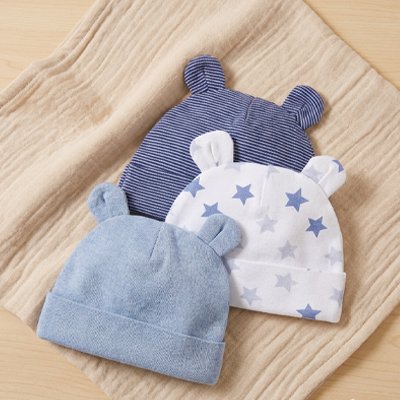 bonnet bebe bleu variante