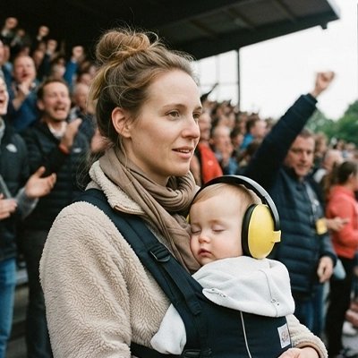 Casque anti bruit bebe jaune maman stade