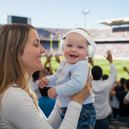 casque anti bruit bébé maman stade sportif