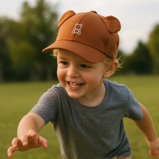 casquette bébé marron garçon