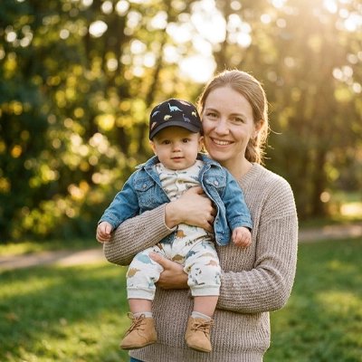 Casquette bebe noir maman