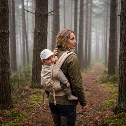 casquette pour bebe beige forêt maman brume