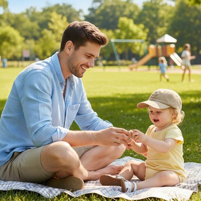 casquette pour bebe beige papa picnic