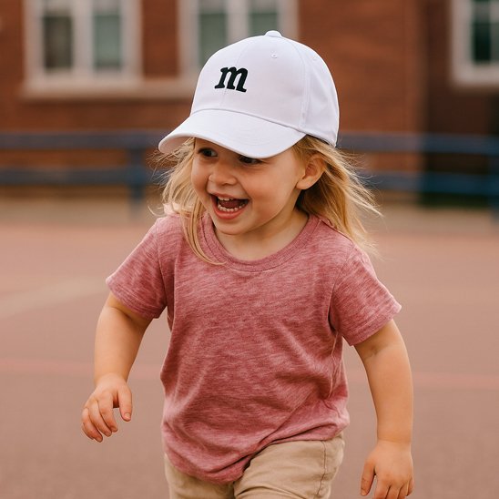 casquette pour bebe blanc fille course