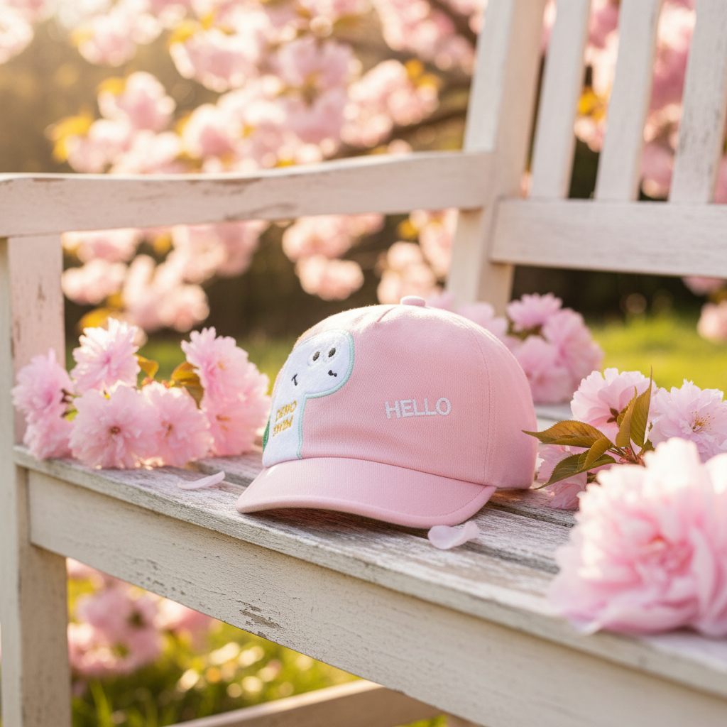 casquette pour bebe rose seul variante