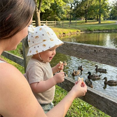 chapeau anti uv bebe tigre canard