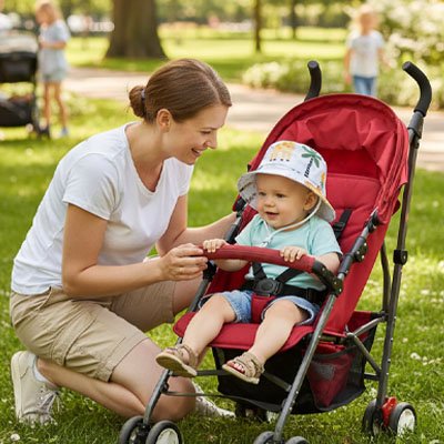 chapeau bébé jungle maman poussette