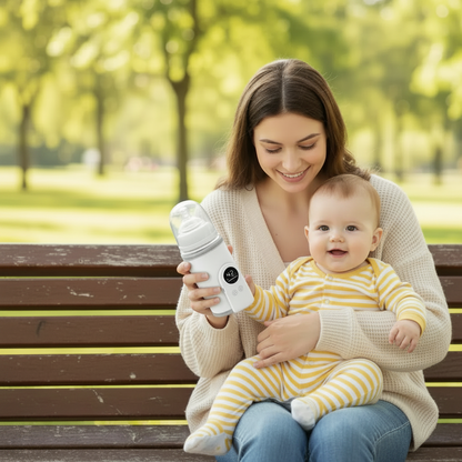 chauffe biberon nomade blanc maman banc parc