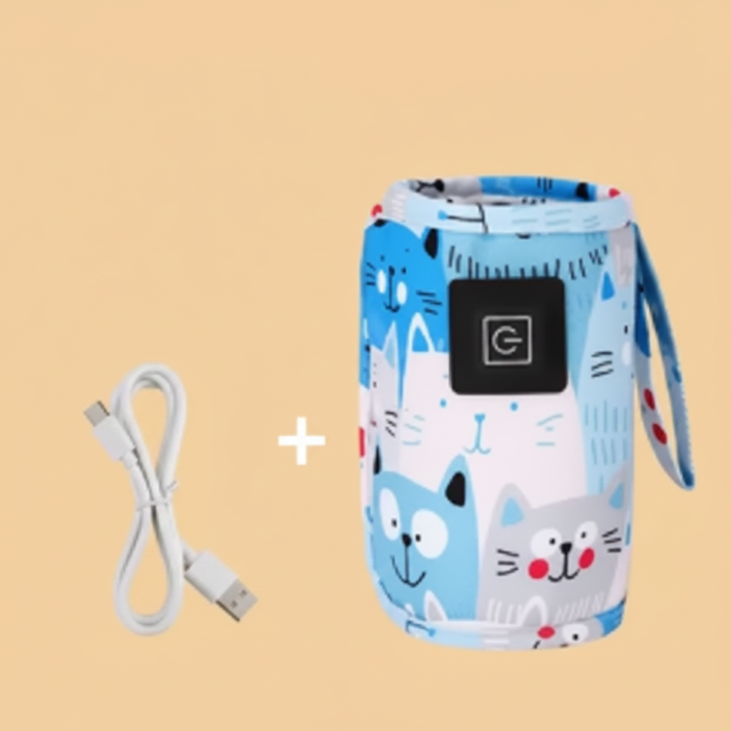 chauffe biberon portable bleu