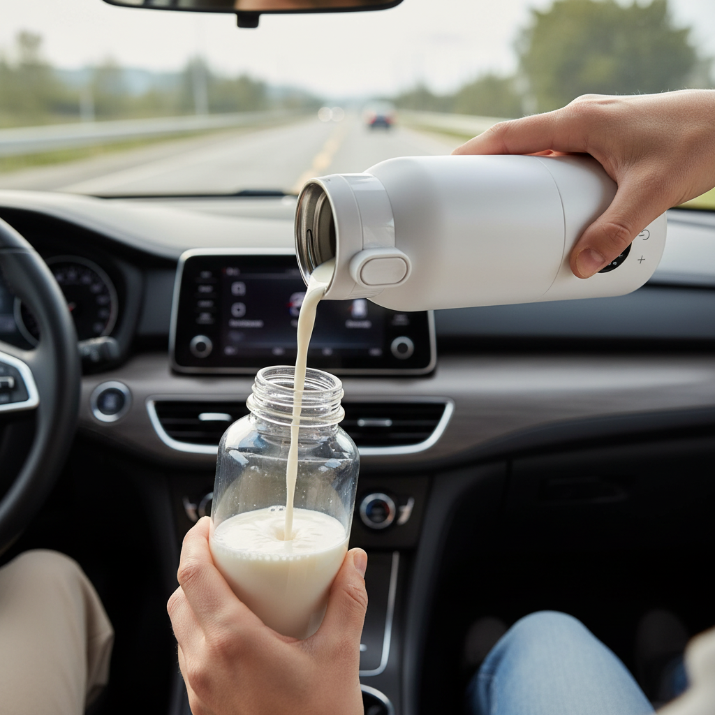 chauffe-biberon portable en voiture