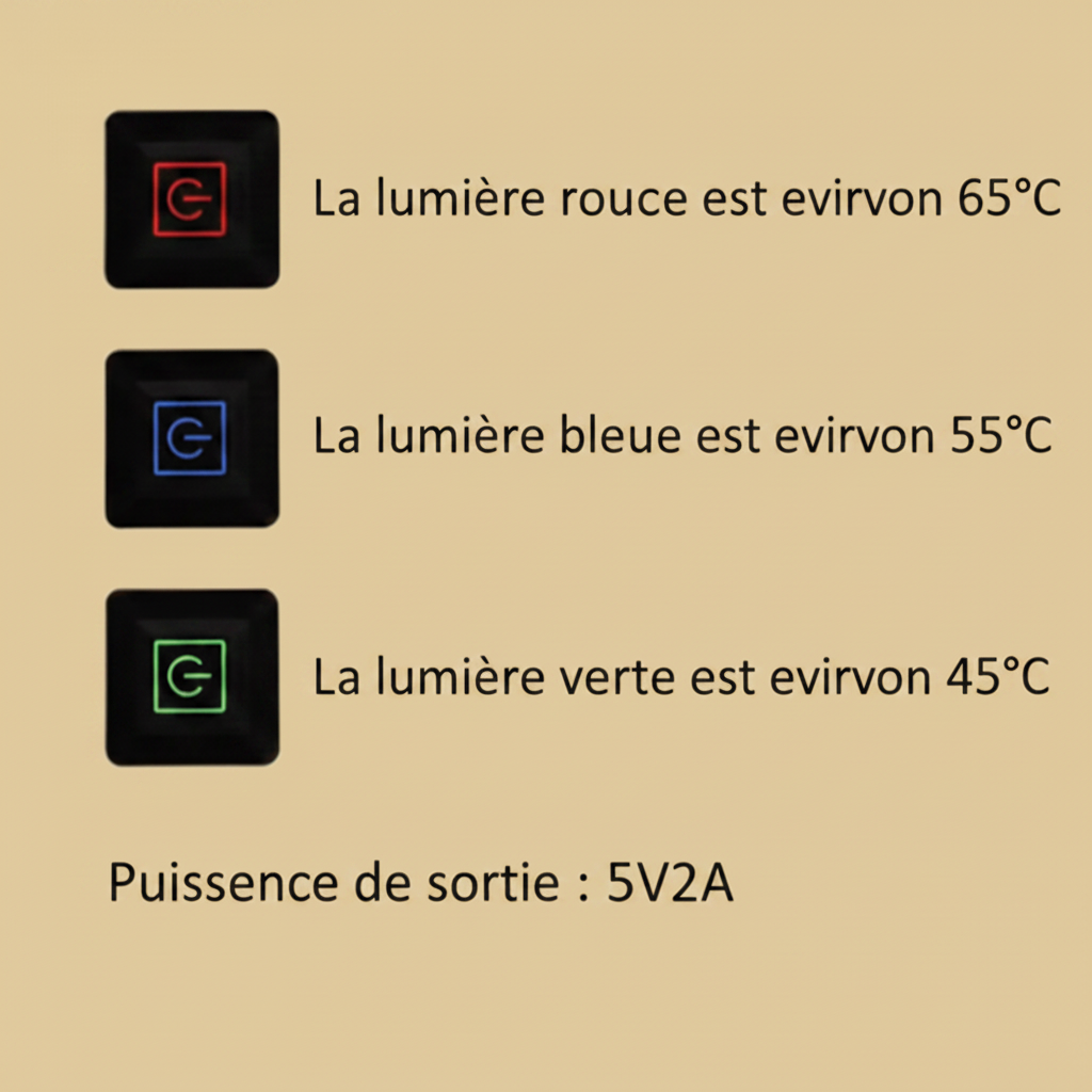 chauffe biberon portable indicateur chaleur