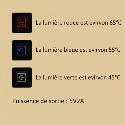 chauffe biberon portable indicateur chaleur
