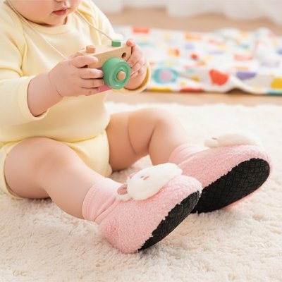 Chausson bébé rose photo