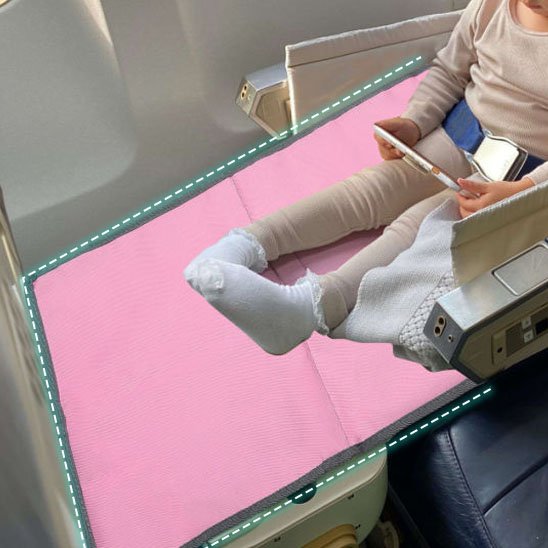 Lit de voyage bébé rose tablette