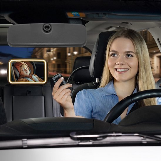 miroir voiture bebe avec maman