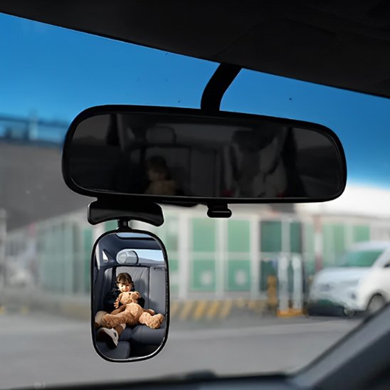 miroir voiture bébé avec peluche
