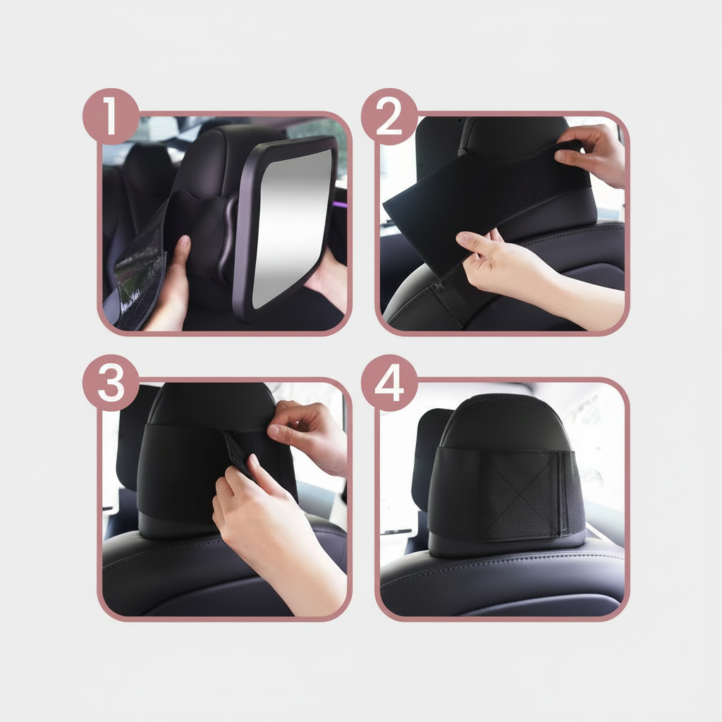 miroir voiture bebe installation