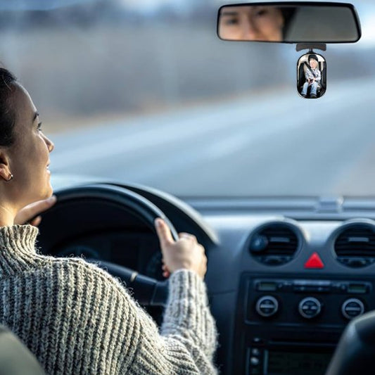 miroir voiture bébé maman conduit