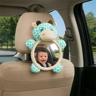 miroir voiture bébé vache verte encore