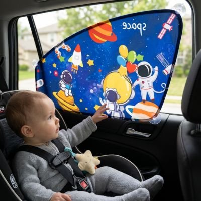 pare soleil pour voiture côté gauche garçon