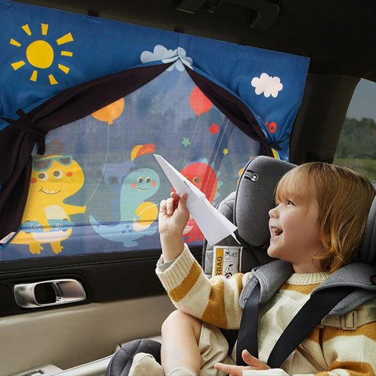 pare soleil voiture bébé avion papier