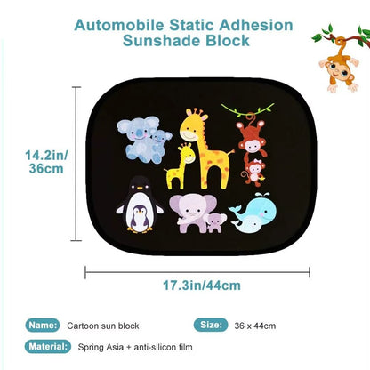 PARE-SOLEIL VOITURE BEBE / ANIMAUX FAMILLE
