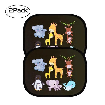PARE-SOLEIL VOITURE BEBE / ANIMAUX FAMILLE