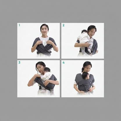 portage bebe echarpe positions