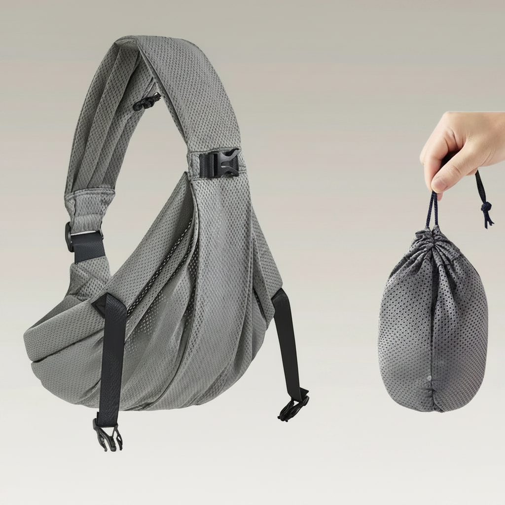 portage bébé gris variante