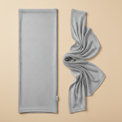 portage en écharpe gris pâle tissu