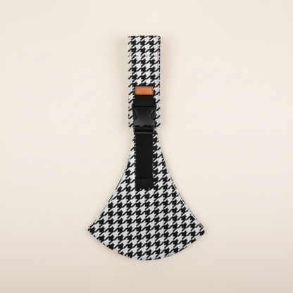 porte bebe black houndstooth
