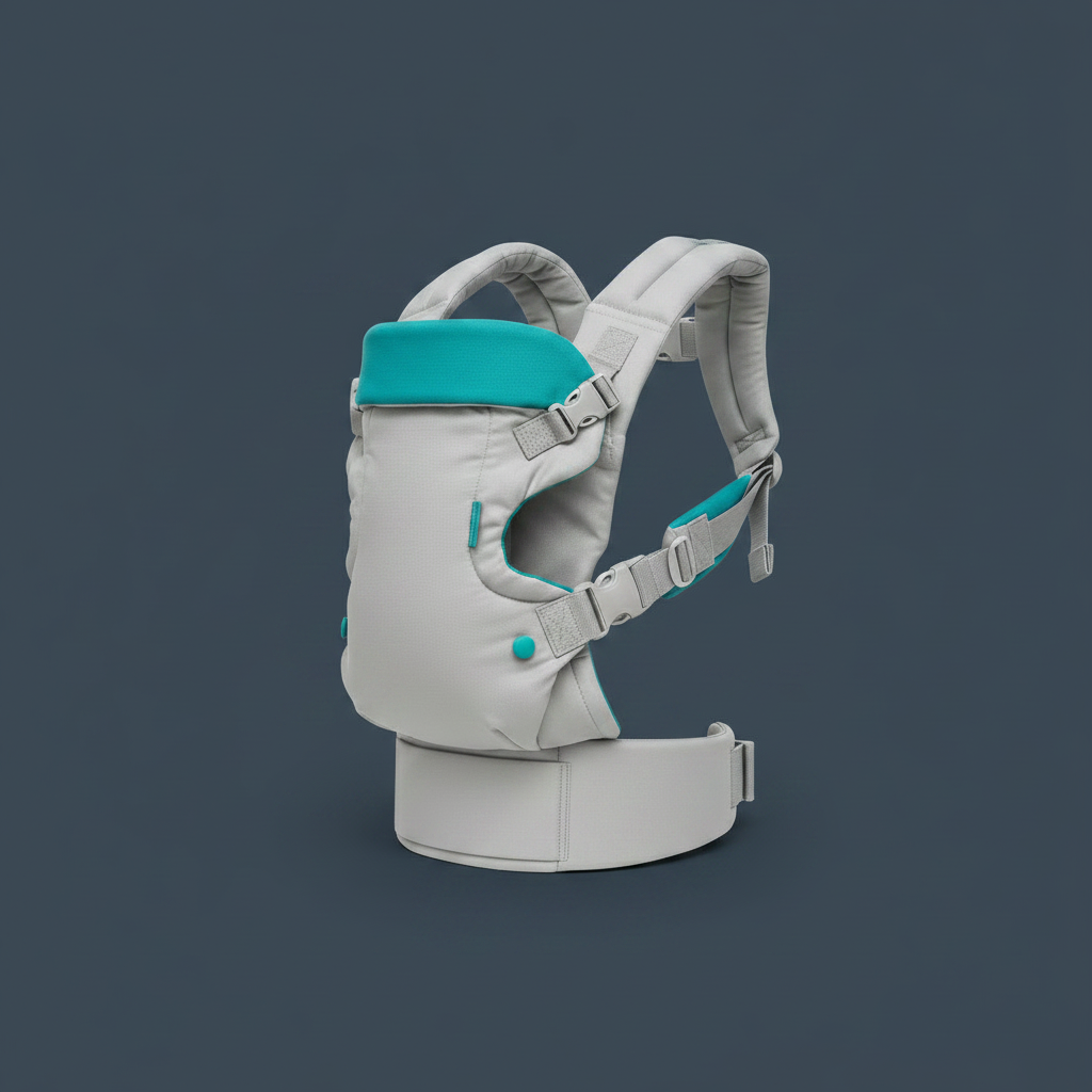 porte bebe ergonomique gray green