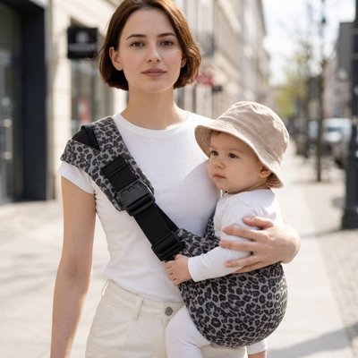 porte bebe gris 