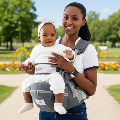 porte bébé maman fleurs 