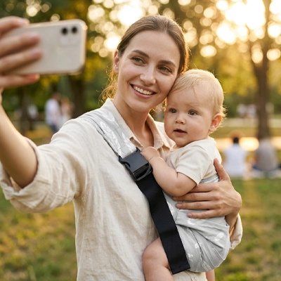 porte-bébé nouveau-né arbres