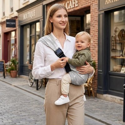 porte-bébé nouveau-né café