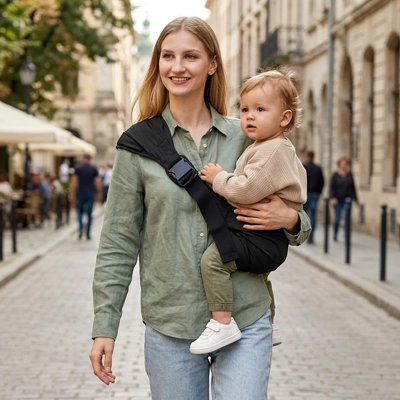 porte-bébé nouveau-né chemise verte