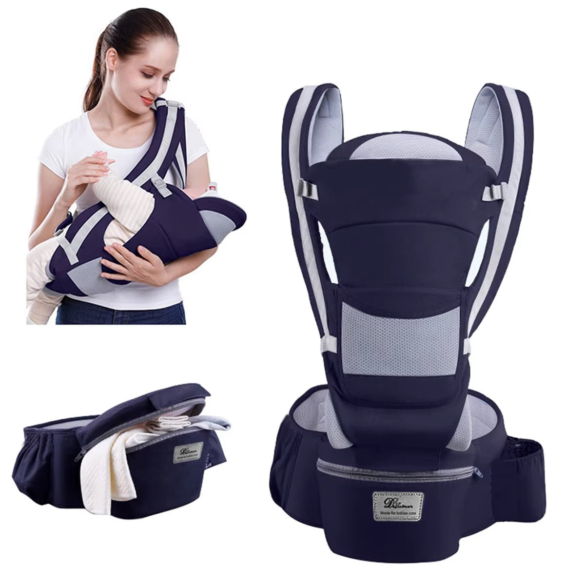 porte-bébé nouveau-né dark blue