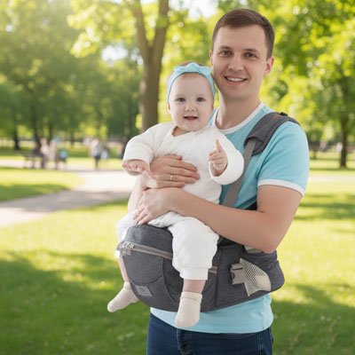 porte bébé papa arbres