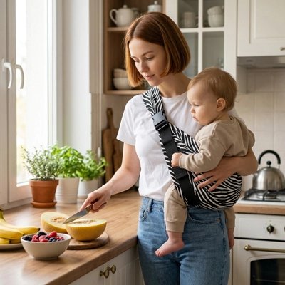 porte bebe physiologique cuisine